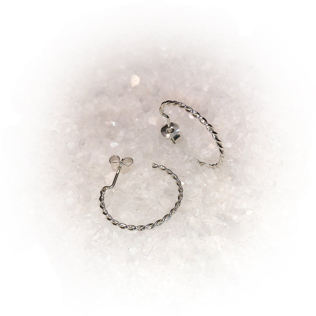 Pendientes TRENZA-Plata