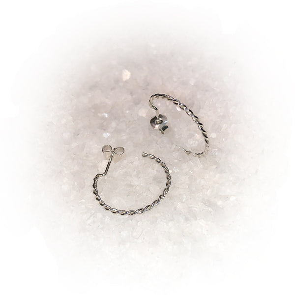 Pendientes TRENZA-Plata