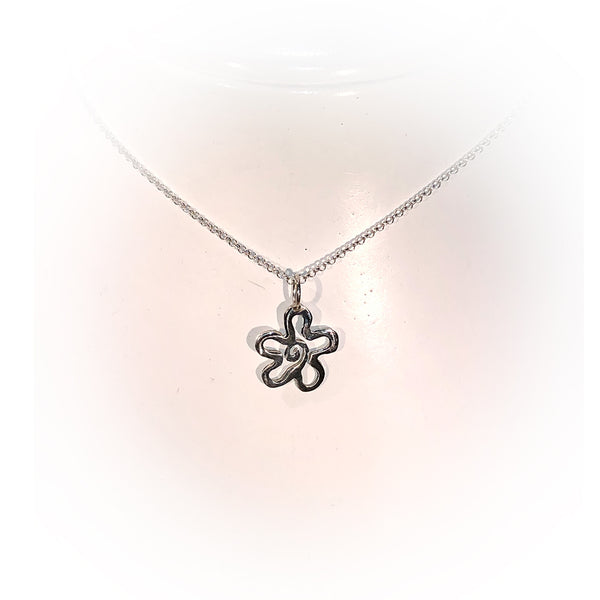 Collar FLOR-Plata