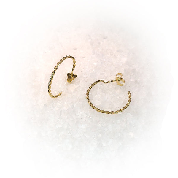 Pendientes TRENZA-Oro