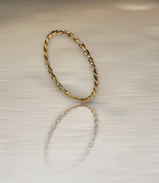 ANILLO TRENZA ORO