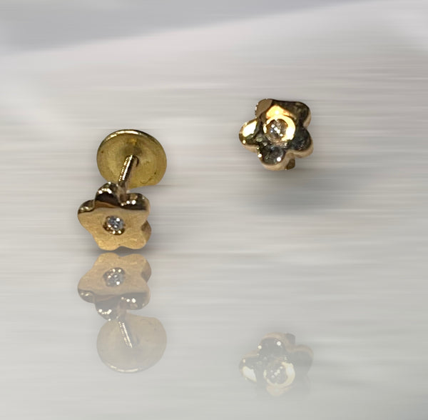 Pendientes nacimiento Flor ORO